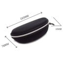 Etui na okulary Twarde etui na zamek 16,5 x 7,8 cm Z plastikowym karabinem Na okulary przeciwsłoneczne i dioptryczne Podróżna osłona 17
