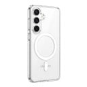 Etui na Samsung Galaxy S24 Wsparcie dla magnetycznego ładowania bezprzewodowego Magnetyczny pierścień Materiał akryl Przezroczysty Ochronne etui 1