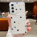Etui na Samsung Galaxy S24+ z uchwytem na kartę Delikatne wzory Wzmocnione rogi Pokrowiec z TPU Etui na telefon z kieszonką 12