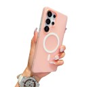 Etui na Samsung Galaxy S25 z magnetycznym pierścieniem do ładowania bezprzewodowego Kontrastowa obudowa z dwóch kolorowych części Etui 8