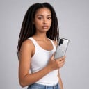 Etui na Samsung Galaxy S25 z uchwytem na karty Przesuwany slot na kartę Dwuwarstwowa osłona z PC i TPU Na telefon 6