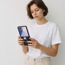 Etui na Samsung Galaxy Z Flip 7 Ochronny futerał z kółkiem na palec Plastikowa obudowa na składany telefon Ochrona i wygodne 10