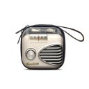 Etui na słuchawki na zamek błyskawiczny z uchwytem Retro nadruk inspirowany starą techniką Z metalu Wymiary 7 x 7 x 3,5 cm Akcesorium podróżne 3