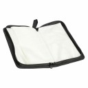 Étui portable pour 80 CD et DVD 28,5x15,5x4,8 cm Support à zip pour disques Portefeuille double face Album de rangement pour médias Archivage 3