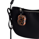 Étui pour AirPods 1 et 2 Finition Brillante Motif en Résine de Tortue Ambre Étui Antichoc avec Découpes pour Chargement 6