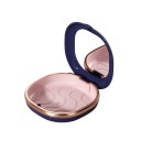 Étui pour appareils orthodontiques avec miroir 8,5 x 8 x 4,4 cm en plastique ABS bleu avec bande colorée pour le rangement des aligneurs 1