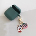 Étui pour boîtier d'Apple Airpods 1 / 2 avec porte-clés 3