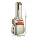 Étui pour guitare avec double sangle Rembourrage intérieur en coton Housse de protection pour transporter l'instrument Couleurs neutres 7