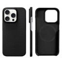 Étui pour iPhone 17 Pro Protecteur Magnétique en Cuir de Vache Housse de Protection Luxueuse avec Magnétisme Fort pour une Protection 3