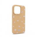 Étui pour iPhone 18 Pro Motif floral avec des marguerites Coque de protection Cadre surélevé pour l'appareil photo Protection des côtés 21