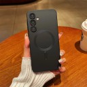 Étui pour Samsung Galaxy A56 Coque magnétique avec anneau Cadres surélevés pour l'appareil photo En TPU (polyuréthane thermoplastique) Étui de téléphone 3