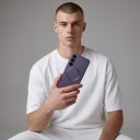 Étui pour Samsung Galaxy A56 Coque magnétique avec anneau Cadres surélevés pour l'appareil photo En TPU (polyuréthane thermoplastique) Étui de téléphone 18