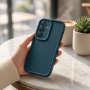 Étui pour Samsung Galaxy S25 avec protection de l'appareil photo et bords renforcés en silicone Coque souple pour téléphone pour un usage 19