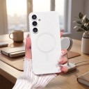Étui pour Samsung Galaxy S25 Coque magnétique avec anneau Cadres surélevés pour l'appareil photo En TPU polyuréthane thermoplastique Étui de téléphone 16