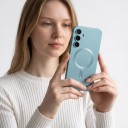 Étui pour Samsung Galaxy S25+ Coque magnétique avec cercle Cadres surélevés pour l'appareil photo En TPU (polyuréthane thermoplastique) Étui de téléphone 3