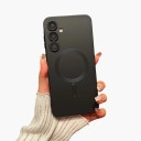 Étui pour Samsung Galaxy S25+ Coque magnétique avec cercle Cadres surélevés pour l'appareil photo En TPU (polyuréthane thermoplastique) Étui de téléphone 11