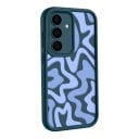 Étui pour Samsung Galaxy S26+ Motif rayé Bords renforcés et découpe pour appareil photo Matériau silicone Coque de protection 22