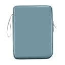 Étui pour tablette avec zip 31 x 23 x 3 cm en matériau en daim poches intérieures pour câbles et accessoires pour les voyages 5