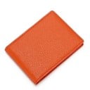 Etui til dokumenter og kort med gennemsigtige vinduer Foldbart cover i PU-læder med kornet overflade og syede kanter Mål 10,5 x 8 x 1 cm 3