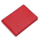 Etui til dokumenter og kort med gennemsigtige vinduer Foldbart cover i PU-læder med kornet overflade og syede kanter Mål 10,5 x 8 x 1 cm 2