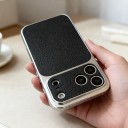 Etui til iPhone 18 Pro Læderstruktur Mat Overflade Stødabsorberende Skridsikker Fingeraftryk Beskyttelse 13