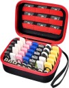 Etui voor USB-sticks en SD-kaarten Neutrale kleuren Draagbare organizer met vakken voor digitale media Beschermhoes voor op reis en op kantoor 8