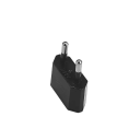 EU-rejseadapter 6A 125V/250V 2-benet stik type C flammehæmmende AC-stikkontakt 18 x 4,0 mm EU-stikadapter 4