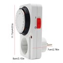 EU Timer 11.7 x 8 x 7 cm Kitchen Socket with Plug for Domestic Use 3