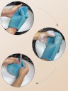 Exfoliační sprchová elastická rukavice na tělo 10,5 x 22 cm TPU tělový peeling pro mytí pokožky snadné čištění do sprchy 4