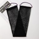 Exfoliacyjna myjąca gąbka do ciała 14x77 cm nylonowa siatkowa lufa peelingowa gąbka do prysznica i pielęgnacji skóry 6