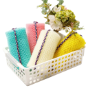 Exfoliacyjna myjąca gąbka do ciała 14x77 cm nylonowa siatkowa lufa peelingowa gąbka do prysznica i pielęgnacji skóry 5