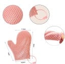 Exfoliërende douche elastische handschoen voor het lichaam 10,5 x 22 cm TPU lichaamspeeling voor het wassen van de huid eenvoudig schoonmaken 3