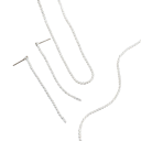 Exklusiv 3-delad uppsättning av glänsande smycken Halsband Armband Örhängen Kopparlegering Minimalistisk lätt lyx damset 3