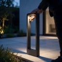 Εξωτερικό Στυλοειδές LED Φως Αδιάβροχο 15 W COB 3000 K 60 εκ Αλουμινένιο Σώμα AC 85–265 V Μαύρο 4