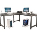 Expandable Computer Case Trolley 40 x 21–33 cm on Wheels with Brake and Ventilation Holes in White for Placement Under Desk 6