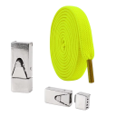 Extended Flat Lacing without Tying 100 cm Width 0.8 cm Thickness 0.2 cm Elastic Laces with Push Lock For Children and Adults 14