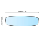 Extended Rear View Mirror 299 × 90 mm Extra Wide Interior Mirror 1300R Wide Field of View Blind Spot Reduction and Better Rear Seat Control 3