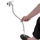 Extensor flexível para torneira 50 × 2,2 × 2,4 cm bico rotativo 360° com perlador aço inoxidável universal para lava-louças 10