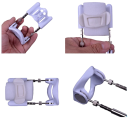 Extensor peniano com varões metálicos, fixação em silicone e comprimento ajustável para prolongamento do pénis, embalagem discreta 3