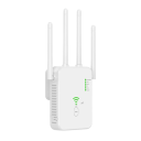 Extensor WiFi amplificador de sinal AC1200 1200 Mb/s banda dupla 2,4 GHz e 5 GHz 4 antenas externas modo WPS repetidor AP router para expansão 2