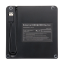 Externe CD/DVD-Laufwerk 13,8 x 14,2 x 1,8 cm USB 3.0 Slot für SD- und TF-Karten Plug and Play Brenner mit externem Netzteil 20 cm Kabel 3