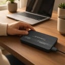 Externe harde schijf 2,5" 320 GB HDD met USB 3.0 in een plat omhulsel met geribbeld oppervlak voor laptop, pc, televisie en spelconsole 5