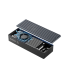 Externí pevný disk USB 3.2 Gen2x2 Rychlost 20 Gb/s Pro M.2 NVMe SSD Hliníková slitina a ABS s ventilátorem Černý Přenosné úložiště k PC 2