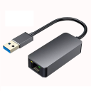 Externí USB na RJ45 síťový převodník 2500Mbps USB 3.0 Ethernet adaptér LAN karta šedé provedení pro notebook PC Mac 1