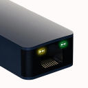 Externý USB na RJ45 sieťový prevodník 2500Mbps USB 3.0 Ethernet adaptér LAN karta šedé prevedenie pre notebook PC Mac 3