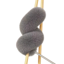 Extra dlouhá teleskopická prachovka 42–280 cm Šedý omyvatelný kartáč s ohebnou hlavou 40×16 cm Opakovaně použitelný čistič pro stropy, nábytek a auto 3