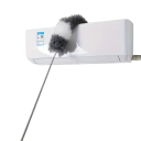 Extra Long Telescopic Duster 42–280 cm Grey Washable Brush with Flexible Head 40×16 cm Reusable Cleaner for Ceilings and Furniture 2