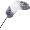 Extra Long Telescopic Duster 42–280 cm Grey Washable Brush with Flexible Head 40×16 cm Reusable Cleaner for Ceilings and Furniture 3