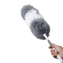 Extra Long Telescopic Duster 42–280 cm Grey Washable Brush with Flexible Head 40×16 cm Reusable Cleaner for Ceilings and Furniture 4