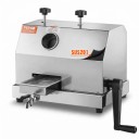 Extracteur de jus de canne à sucre 50 kg/h Presse à 3 cylindres en acier inoxydable Entrée 6,1 cm Argenté Pour bars et stands de boissons fraîches 8